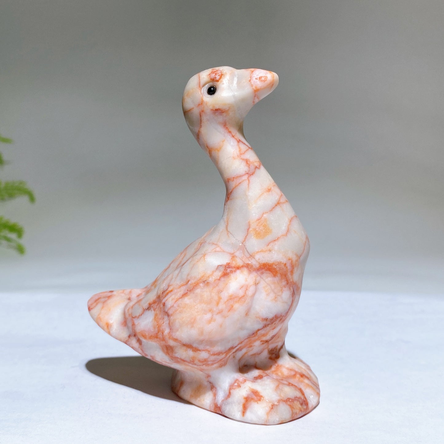 4.0" Natrual Crystal Goose Carving Healing Bulk Wholesale