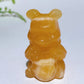 2.2" Natural Mixed Crystal Winnie Pooh Character Carving 6 Pieces Crystal Healing Bulk Wholesale