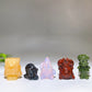 1.6" Natural Mixed Crystal SpongeBob Character Carving 5 Pieces Crystal Healing Bulk Wholesale