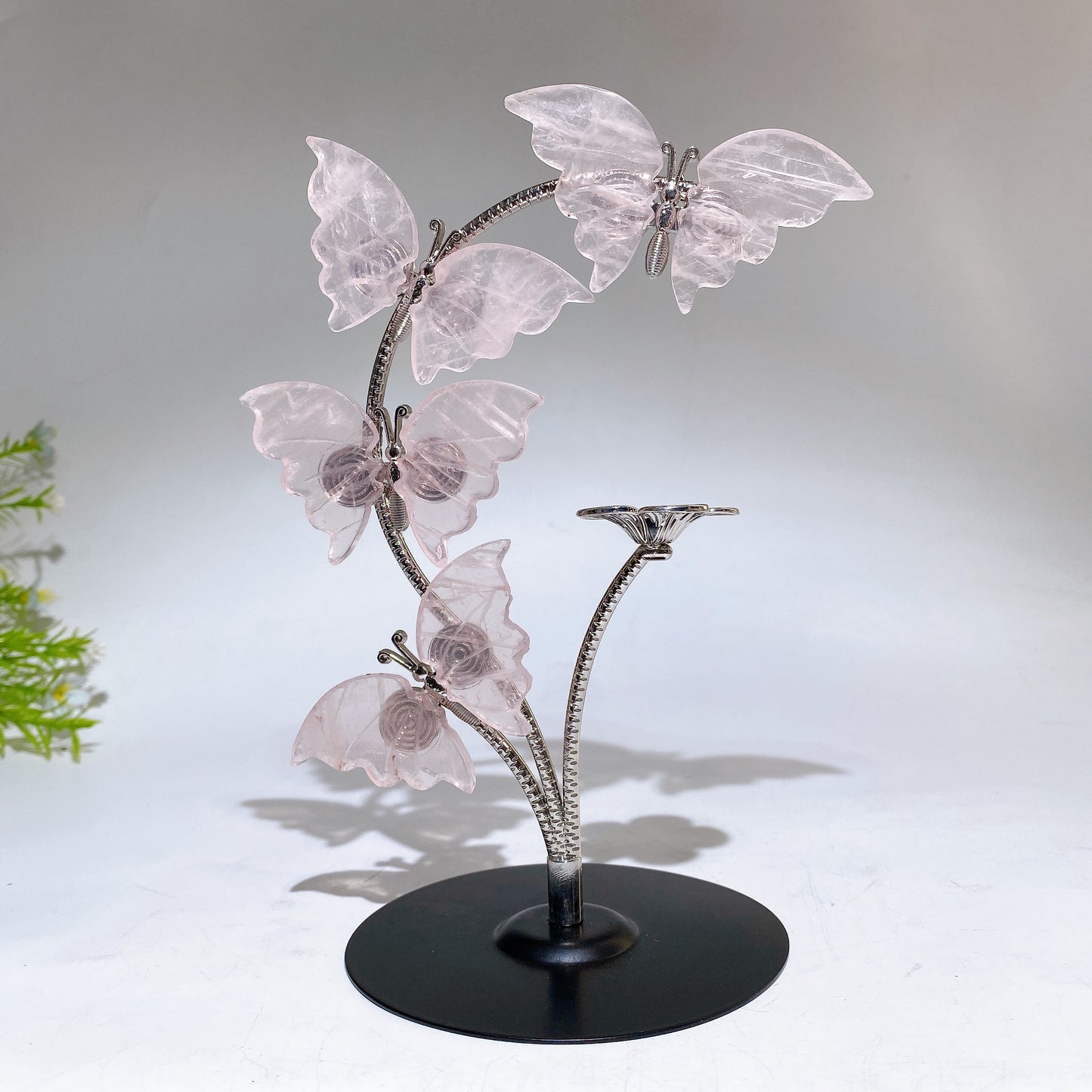 Natural Crystal Butterfly Sphere Holder Crystal Healing Bulk Wholesale