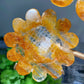 30cm Mixed Crystal Sun Flower Carvings with Stand Bulk Wholesale