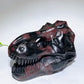 Natural Astrophylite Growing with Garnet Dinosaur Skull Carving Crystal Healing Bulk Wholesale