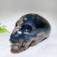 Large Unique Hand Carved Natural Volcanic Agate Skull Crystal Healing Bulk Wholesale