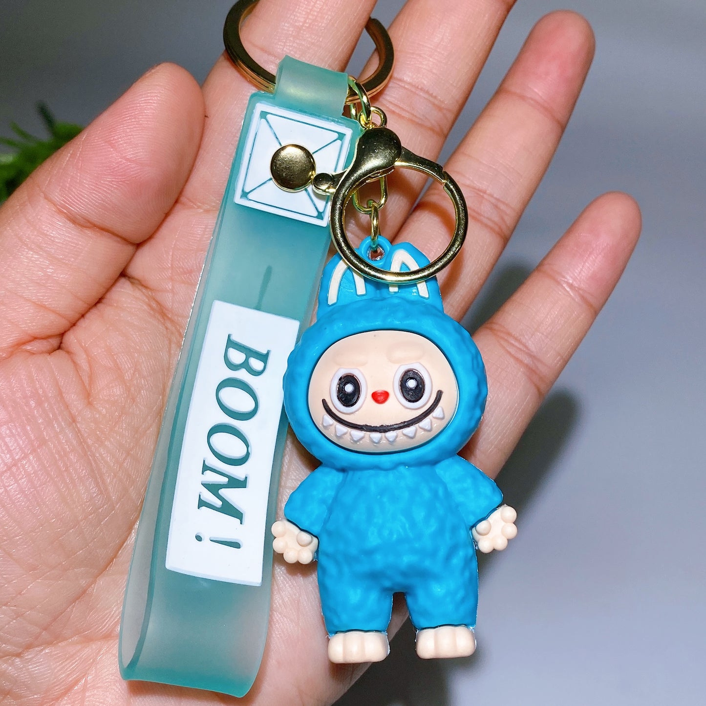 Resin Labubu Key Chain Crystal Healing Bulk Wholesale