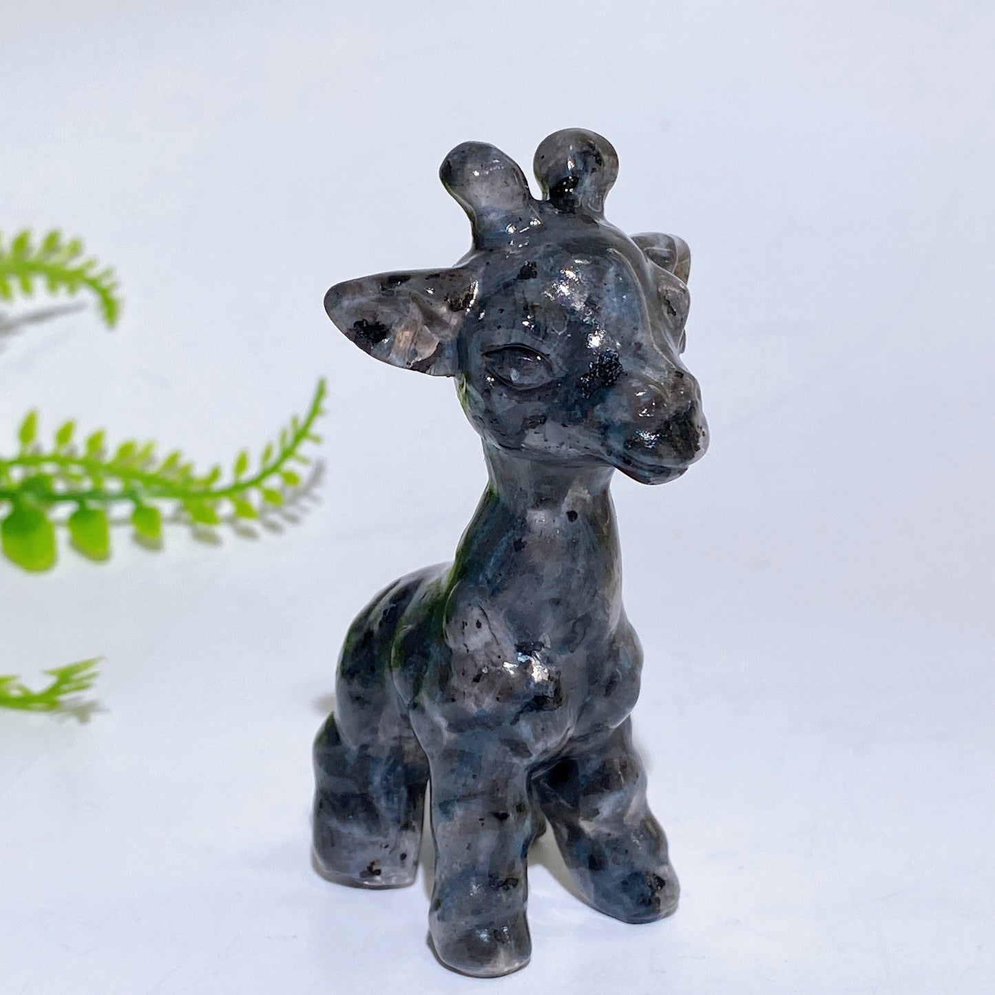 3.1" Natural Crystal Giraffe Carving Crystal Healing Bulk Wholesale