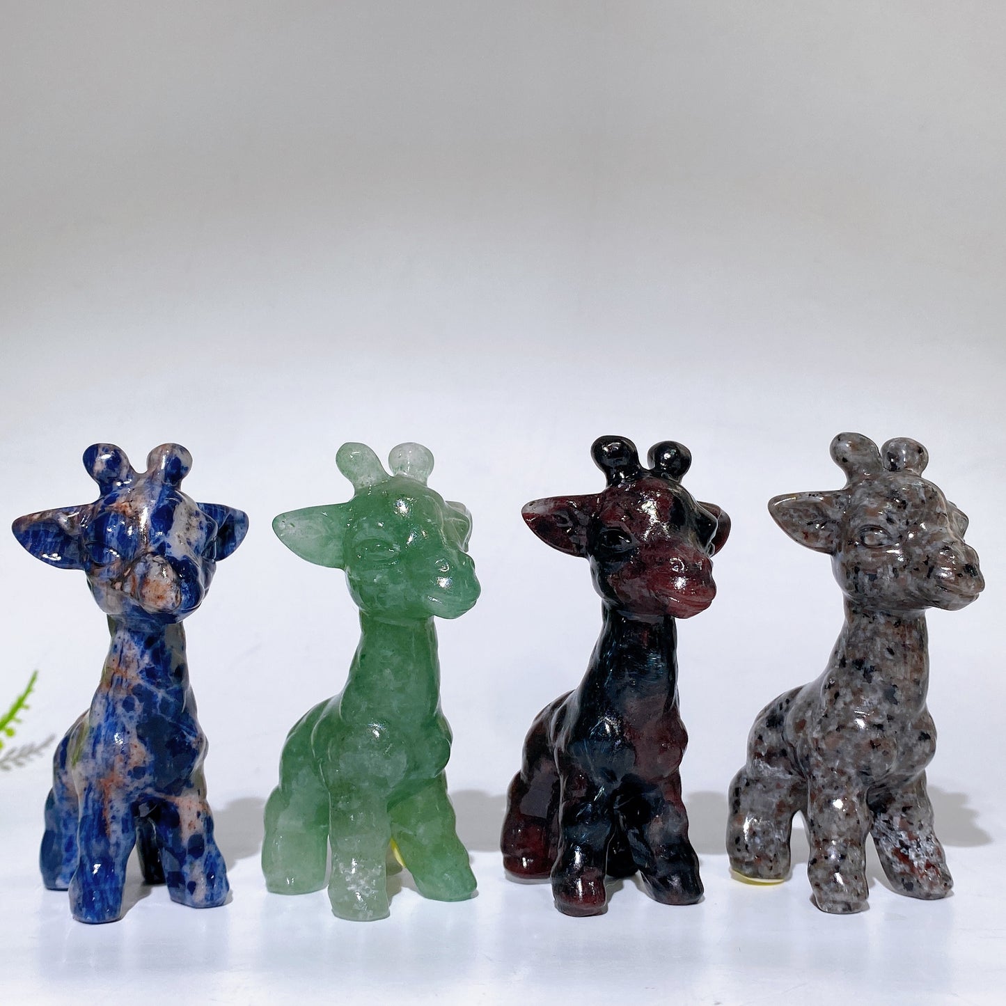 3.1" Natural Crystal Giraffe Carving Crystal Healing Bulk Wholesale