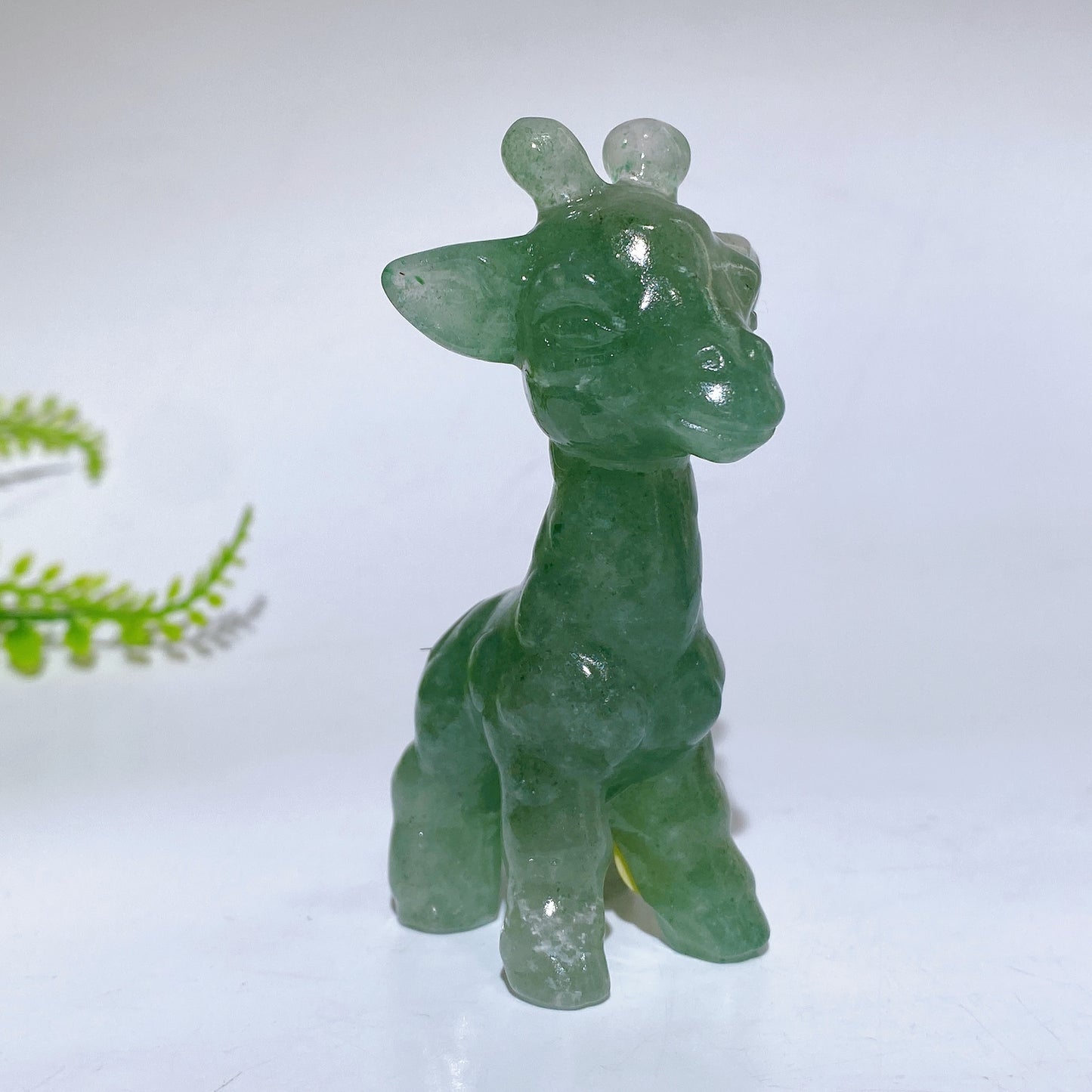 3.1" Natural Crystal Giraffe Carving Crystal Healing Bulk Wholesale