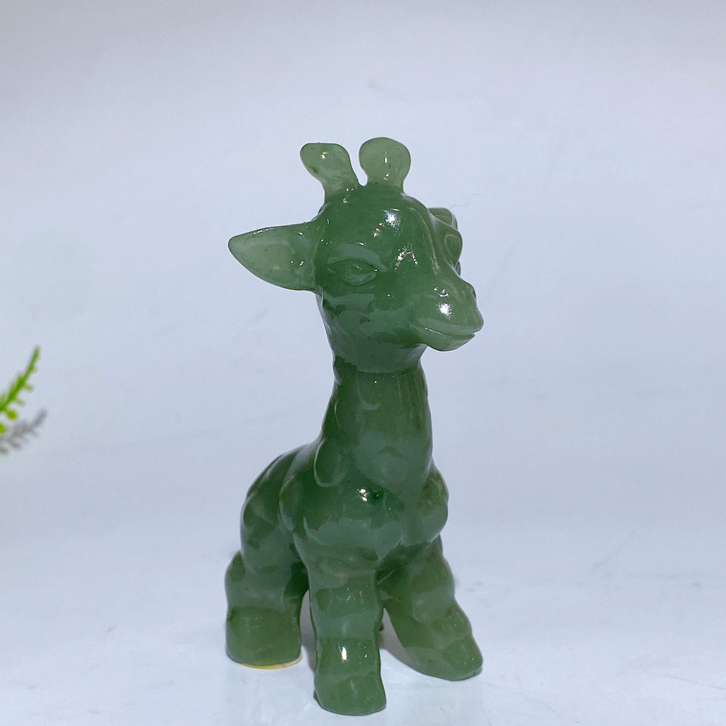3.1" Natural Crystal Giraffe Carving Crystal Healing Bulk Wholesale