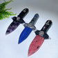 Natural Crystal Sword Carving with Resin Handle Crystal Healing Bulk Wholesale