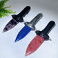 Natural Crystal Sword Carving with Resin Handle Crystal Healing Bulk Wholesale