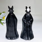 4.6" Black Obsidian Maleficent Carving Crystal Healing Bulk Wholesale