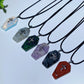 1.2" Mixed Crystal Coffin Pendant Necklace Bulk Wholesale