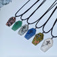 1.2" Mixed Crystal Coffin Pendant Necklace Bulk Wholesale