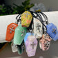 1.2" Mixed Crystal Coffin Pendant Necklace Bulk Wholesale