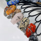 1.2" Mixed Crystal Coffin Pendant Necklace Bulk Wholesale