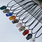 1.2" Mixed Crystal Coffin Pendant Necklace Bulk Wholesale