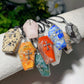 1.2" Mixed Crystal Coffin Pendant Necklace Bulk Wholesale