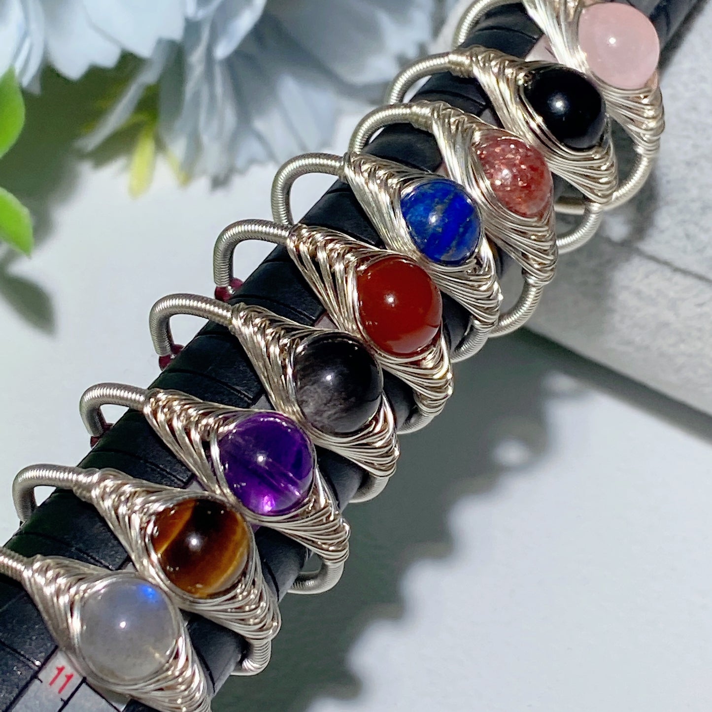 Mixed Crystal Adjustable Ring Bulk Wholesale