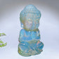 18cm Natural Carribean Calcite Opalite Buddha Carving Crystal Healing Bulk Wholesale