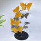 21cm Natrual Butterflies Sphere Holder Crystal Healing Bulk Wholesale