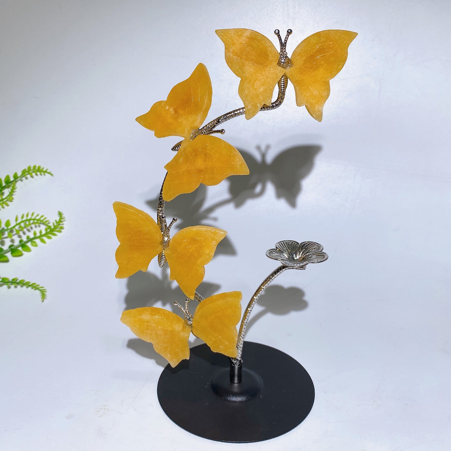 21cm Natrual Butterflies Sphere Holder Crystal Healing Bulk Wholesale