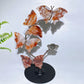 21cm Natrual Butterflies Sphere Holder Crystal Healing Bulk Wholesale