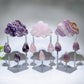 Natural Crystal Cloud Raindrop Carving with Stand Free Form Crystal Healing Bulk Wholesale