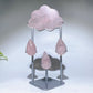 Natural Crystal Cloud Raindrop Carving with Stand Free Form Crystal Healing Bulk Wholesale