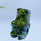 1.6" Natural Crystal Frog in Chair Carving Crystal Healing Bulk Wholesale