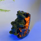 1.6" Natural Crystal Frog in Chair Carving Crystal Healing Bulk Wholesale