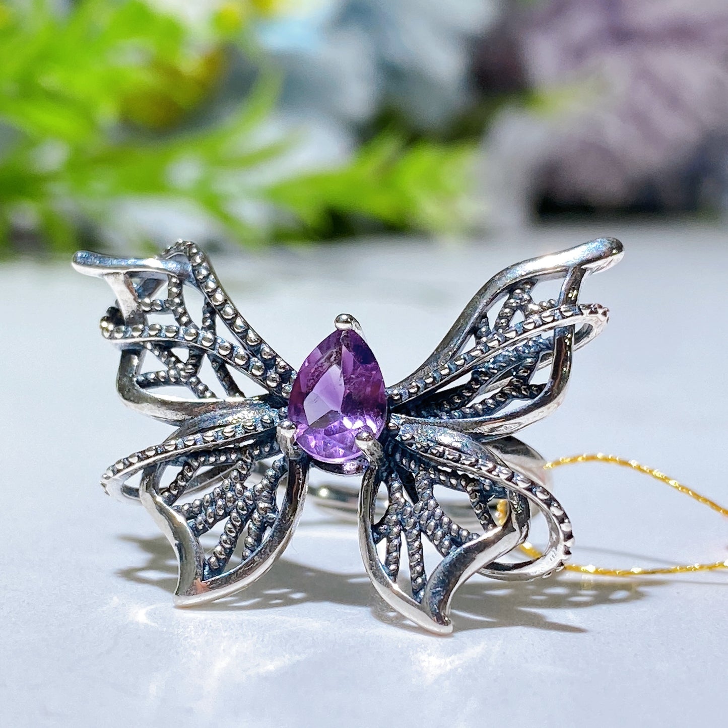 S925 Crystal Ring Crystal Healing Bulk Wholesale