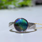 S925 Aura Gibeon Meterite Ring Crystal Healing Bulk Wholesale