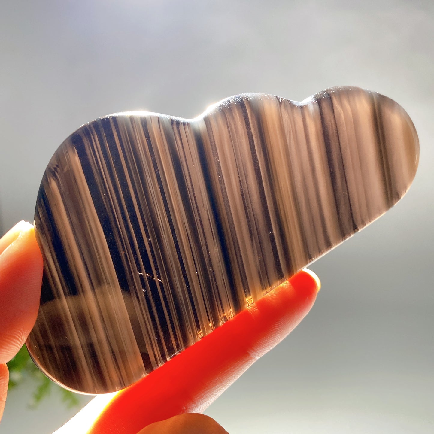 Midnight Lace Obsidian Shape Carving with Stand Crystal Healing Bulk Wholesale