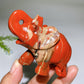 3.2" Red Jasper Elephant Carving Crystal Healing Bulk Wholesale