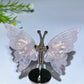 Crystal Butterfly with Fixed Metal Stand Crystal Healing Bulk Wholesale