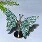 Crystal Butterfly with Fixed Metal Stand Crystal Healing Bulk Wholesale