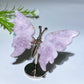 Crystal Butterfly with Fixed Metal Stand Crystal Healing Bulk Wholesale