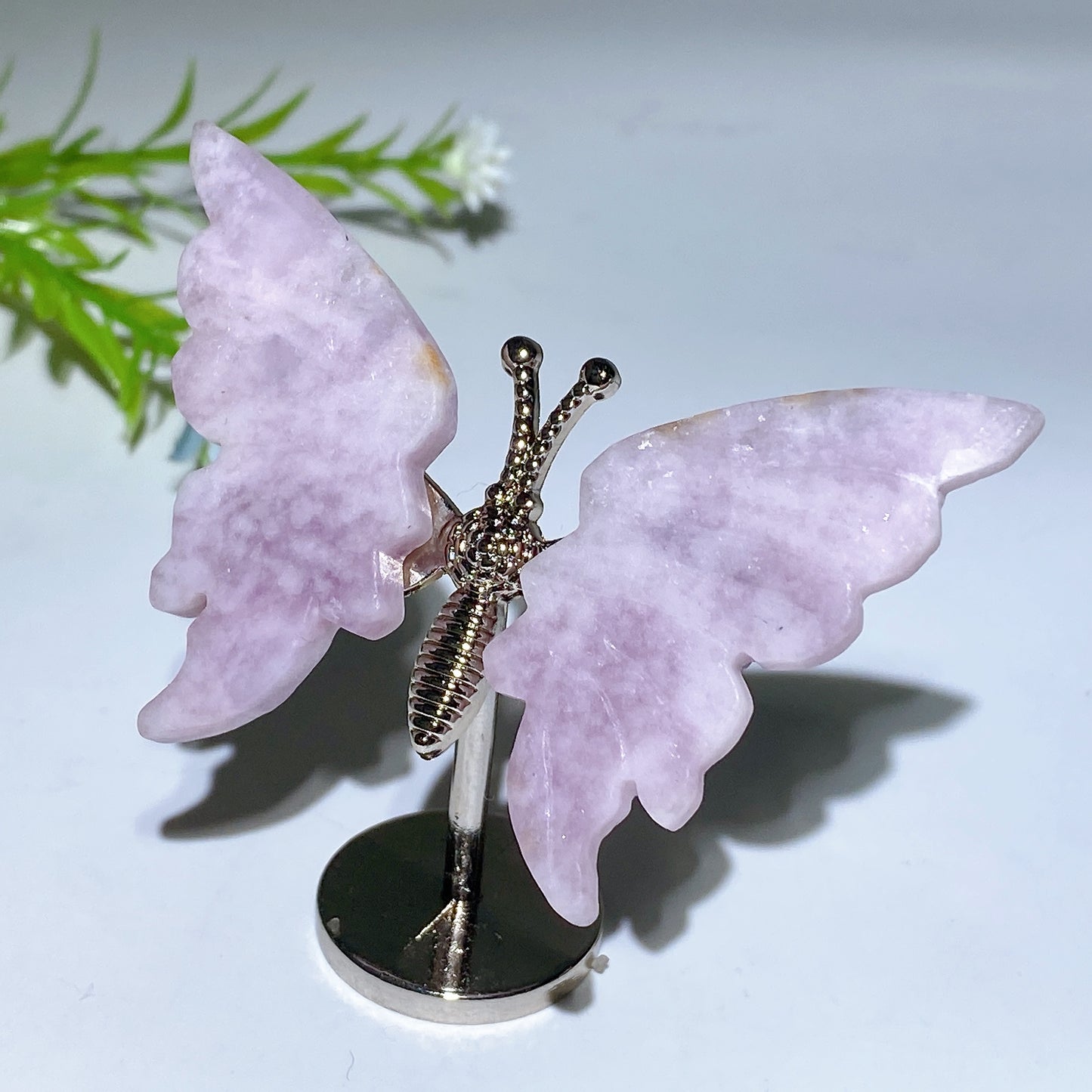 Crystal Butterfly with Fixed Metal Stand Crystal Healing Bulk Wholesale