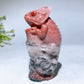 3.9" Natural Jade Chameleon Carving Crystal Healing Bulk Wholesale