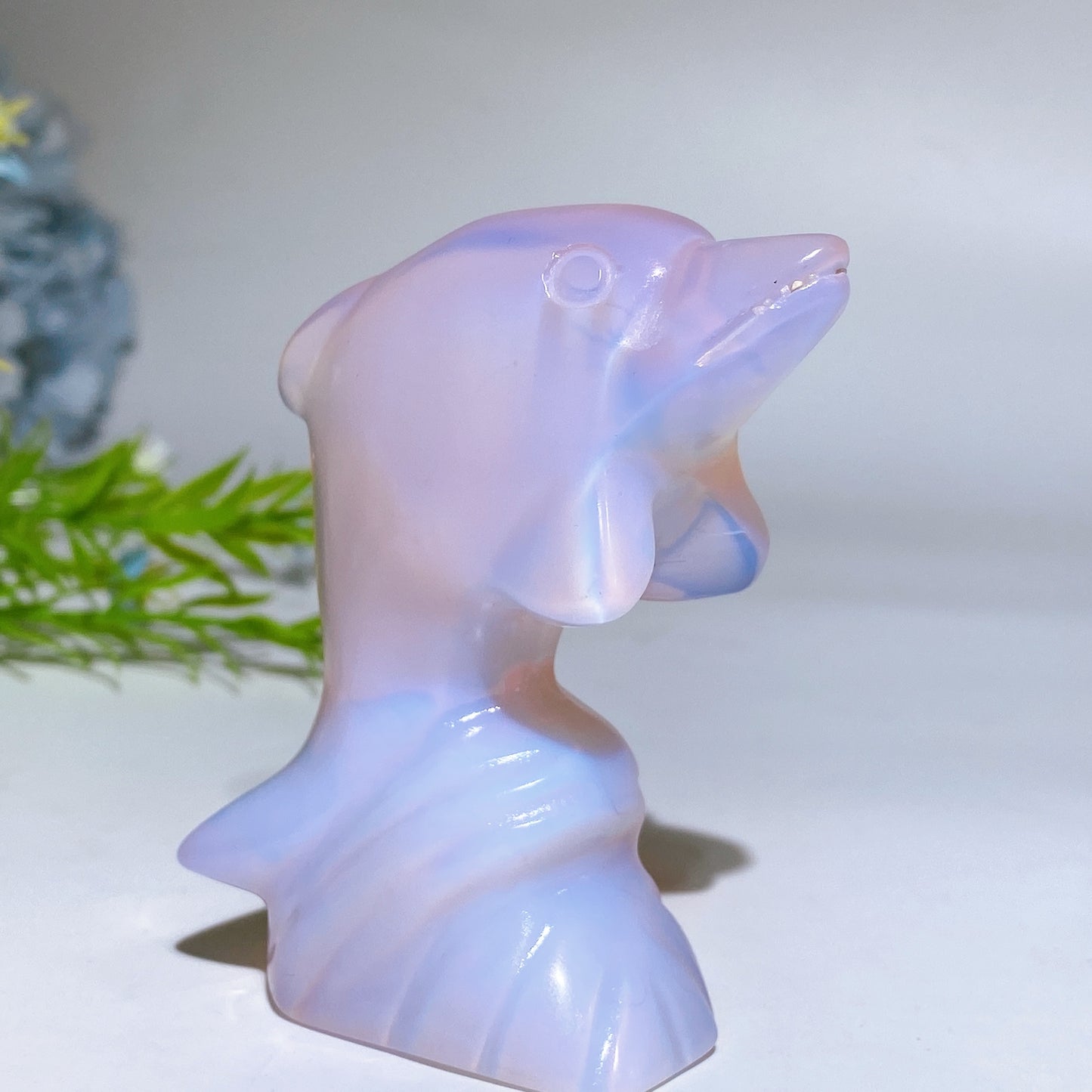 3.0" Crystal Dolphin Carving Crystal Healing Bulk Wholesale