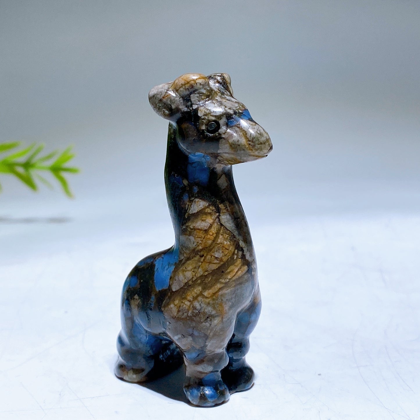 2.4" Natural Crystal Giraffe Carving Crystal Healing Bulk Wholesale