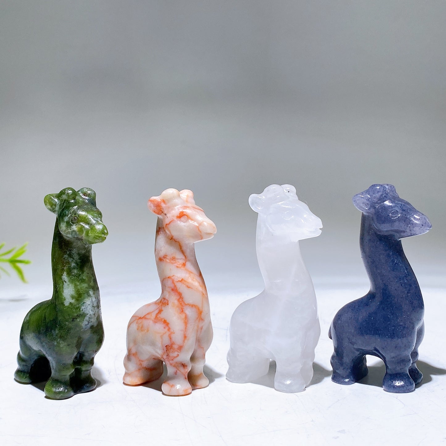 2.4" Natural Crystal Giraffe Carving Crystal Healing Bulk Wholesale