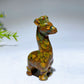 1.5"-2.4" Fruit Jasper Giraffe Carving Crystal Healing Bulk Wholesale