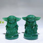 2.4" Green Aventutriner Yoda Carving Crystal Healing Bulk Wholesale