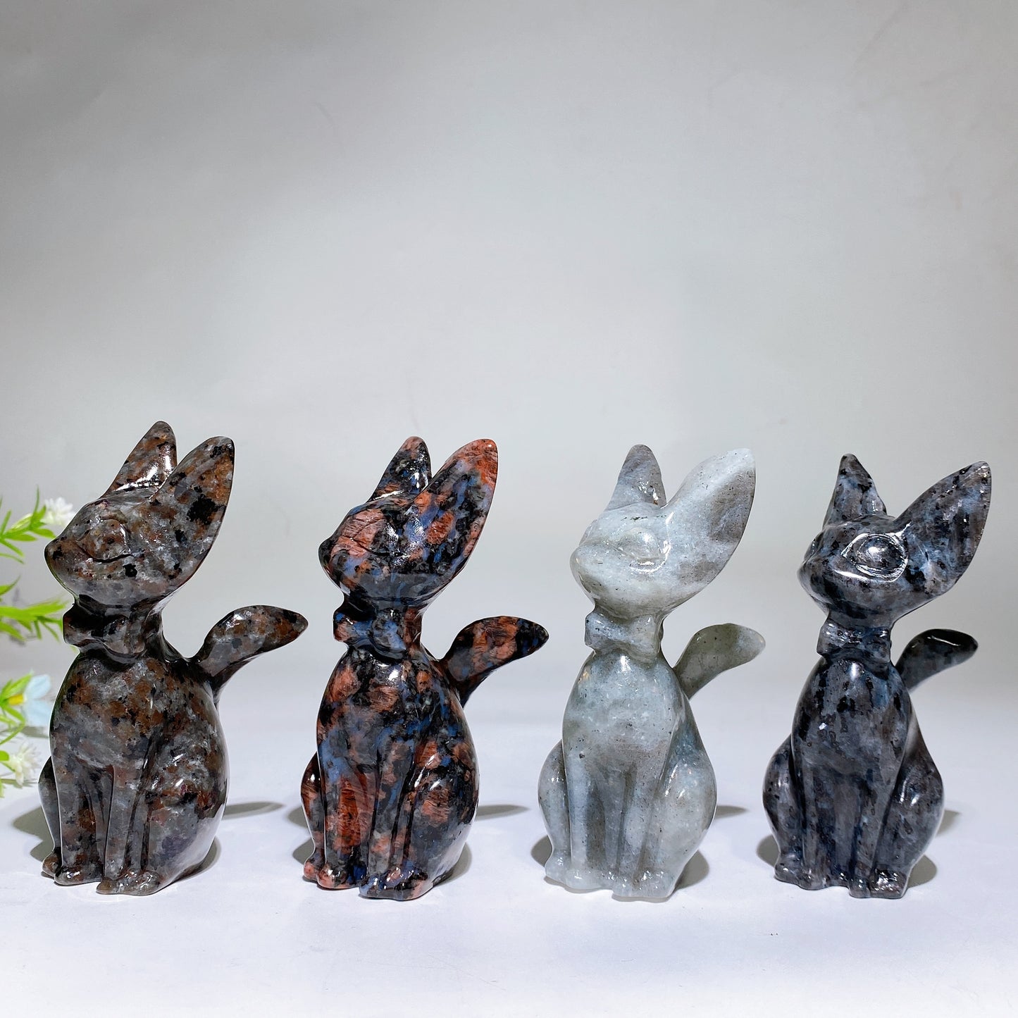 3.9" Crystal Cat Carving Crystal Healing Bulk Wholesale