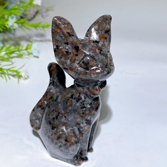 3.9" Crystal Cat Carving Crystal Healing Bulk Wholesale