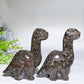 4.9" UV Reactive Yooperlite Dinosaur Carving Crystal Healing Bulk Wholesale