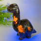 4.9" UV Reactive Yooperlite Dinosaur Carving Crystal Healing Bulk Wholesale