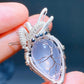Crystal Silver Copper Wrapped Pendant Crystal Healing Bulk Wholesale