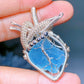 Crystal Silver Copper Wrapped Pendant Crystal Healing Bulk Wholesale